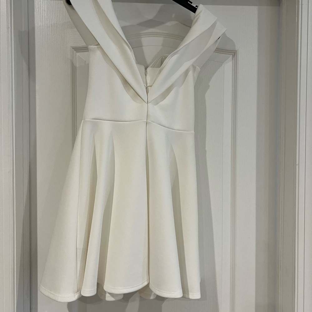 Miss Selfridge White Off The Shoulder Dress View 3